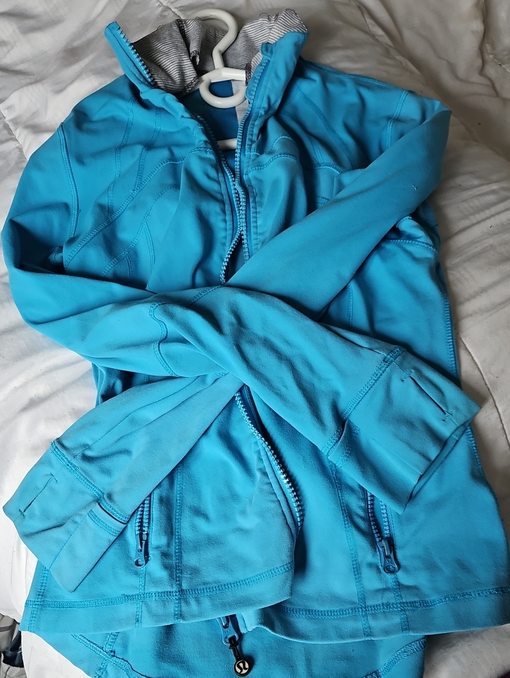 Women’s Lululemon Aqua Blue Zip Jacket - Lightweight Active
